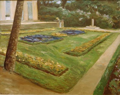 Blomsterrassen i Wannsee-trädgården i nordväst av Max Liebermann