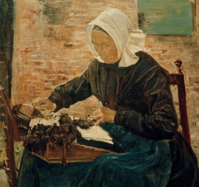 En holländsk spetsmakare av Max Liebermann