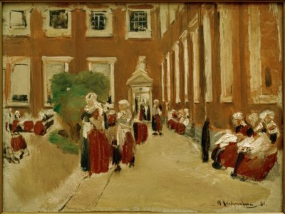 Gratis period på barnhemmet i Amsterdam av Max Liebermann