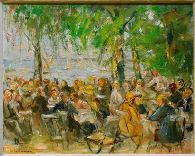 Trädgårdsrestaurang på Havel av Max Liebermann