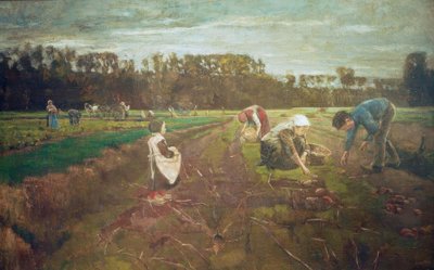 Kartoffelernte i Barbizon av Max Liebermann