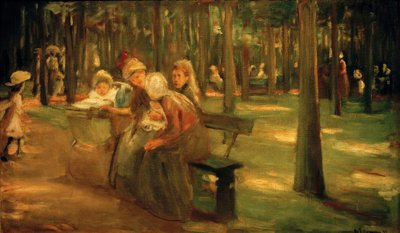 Nanny och bonnen i djurparken av Max Liebermann