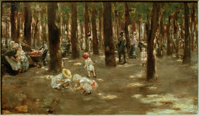 Lekplats i Tiergarten i Berlin av Max Liebermann