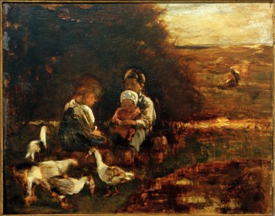 Små gåsskötare av Max Liebermann