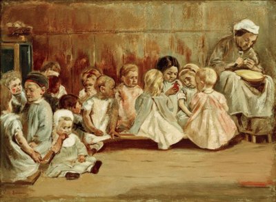 Spädbarnsskola av Max Liebermann