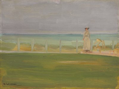 Lady at the Beach, 1901 av Max Liebermann