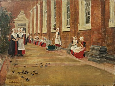 Liebermann, Max - Studier för den fria timmen på barnhemmet i Amsterdam - Eberle 1876 28 av Max Liebermann
