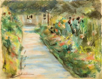 M.Liebermann, Blommande trädgård av Max Liebermann