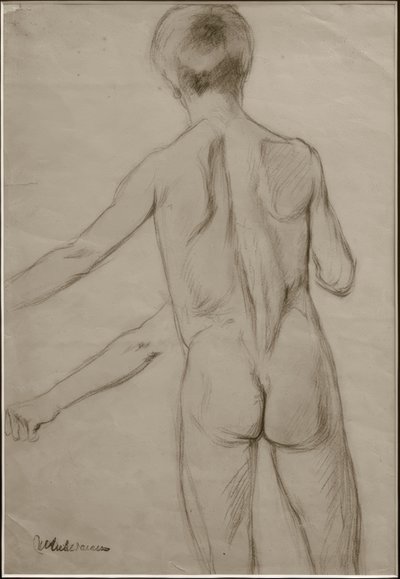 M.Liebermann, studie till målningen Badande pojkar av Max Liebermann