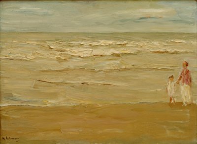 Havsbild - strand och sjö av Max Liebermann