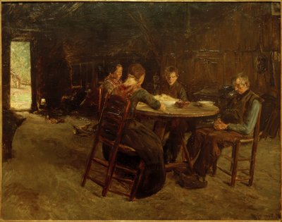 Östfrisiska bönder på nåd av Max Liebermann