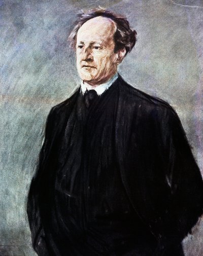 Porträtt av Gerhart Johann Robert Hauptmann (Obersalzbrunn, idag Szczawno-Zdroj1862 - Agnetendorf av Max Liebermann