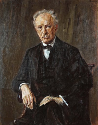 Porträtt av kompositören Richard Georg Strauss 1864-1949, 1918. av Max Liebermann
