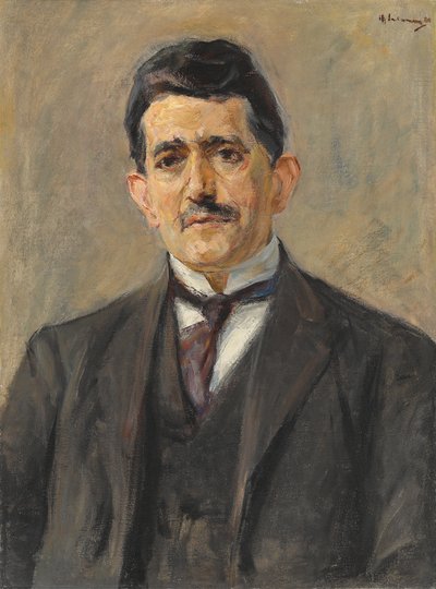 Porträtt av förläggaren Bruno Cassirer, 1921 av Max Liebermann