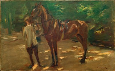 Brudgum med häst av Max Liebermann