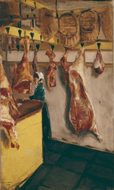 Schlächterladen i Dordrecht av Max Liebermann