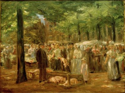Grismarknad i Haarlem av Max Liebermann