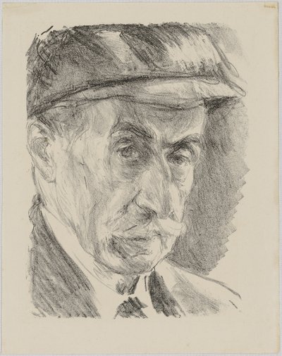 Självporträtt med mössa av Max Liebermann