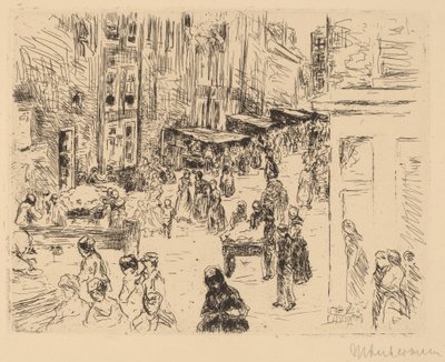 Judiska kvarteret i Amsterdam av Max Liebermann
