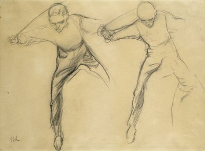 Två mansfigurer av Max Liebermann