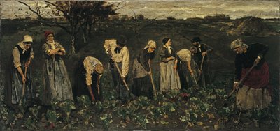 Arbetare på betfältet av Max Liebermann