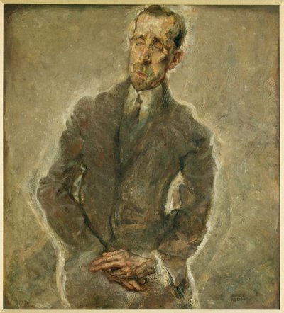 Författaren Heinrich Mann, bror till Thomas av Max Oppenheimer