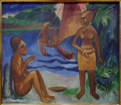 Avgång Palau av Max Pechstein