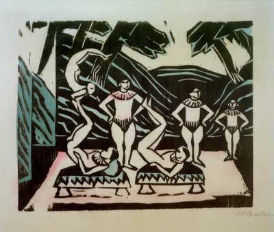 akrobater av Max Pechstein