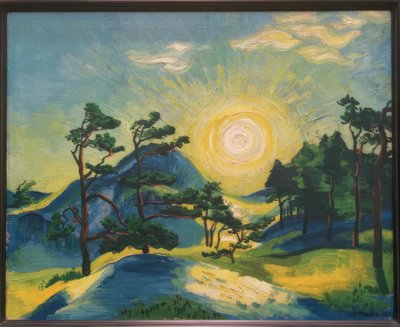 Uppgående sol av Max Pechstein