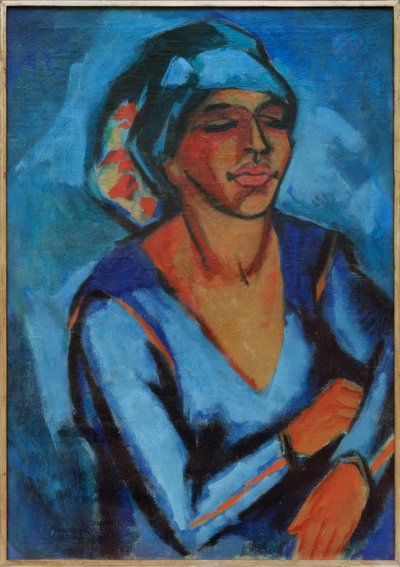 Porträtt av Lotte Pechstein av Max Pechstein