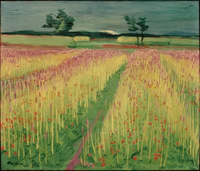 Blühendes Kornfeld von Max Pechstein