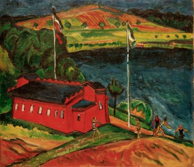 Det röda badhuset av Max Pechstein