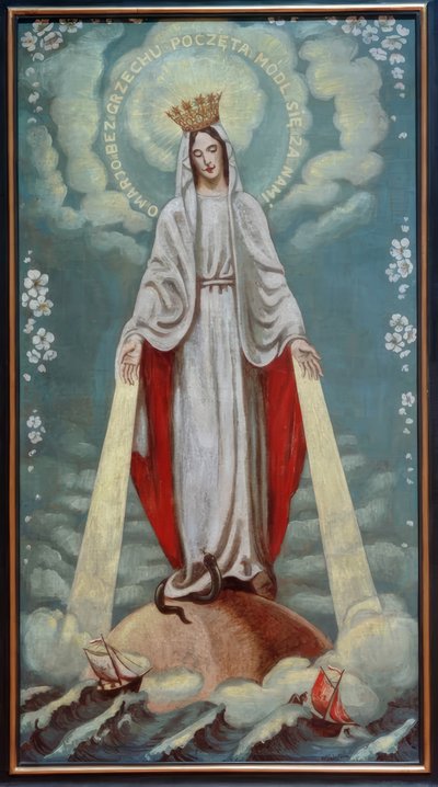 Jungfru Maria som förbönare av Max Pechstein