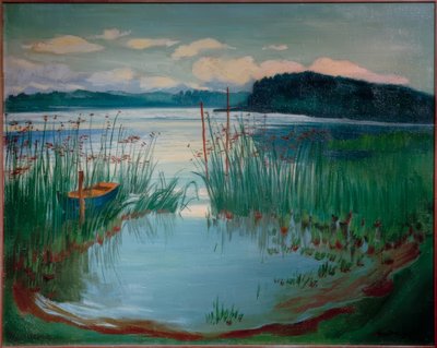 Morgonstund vid sjön (Koser See) / 1940 av Max Pechstein