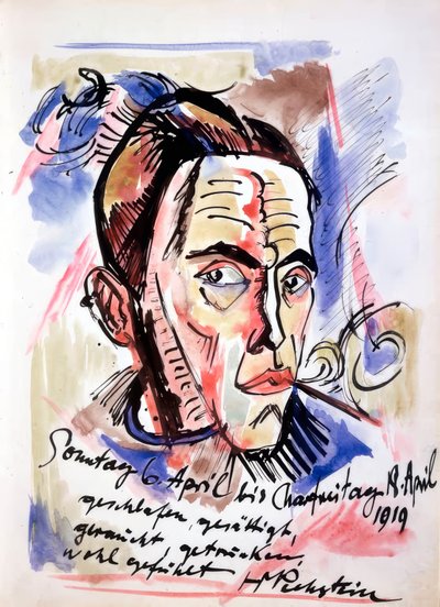 självporträtt av Max Pechstein