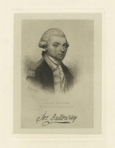 Joseph Galloway, medlem av kongressen 1774, c.1885 av Max Rosenthal