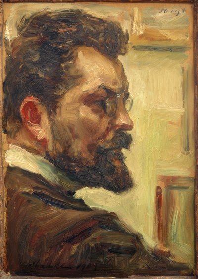 Max Slevogt / Självporträtt 1903 av Max Slevogt