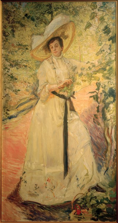 Nini am Weinspalier av Max Slevogt