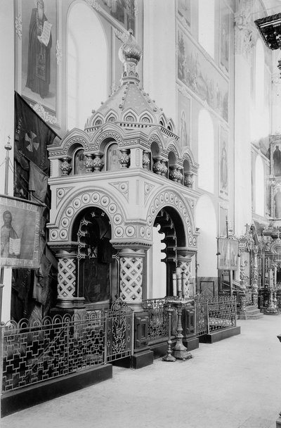 Minins grav i Frälsarkatedralen i Nizhny Novgorod Kreml, Ryssland, 1896. av Maxim Dmitriev