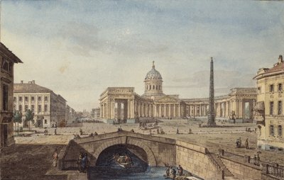 Kazankatedralen i Sankt Petersburg, 1817 av Maxim Nikiphorovich Vorobyev