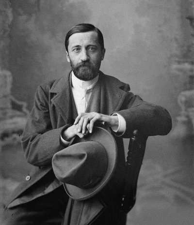 Porträtt av Dmitrij Merezhkovsky av Maxim Petrovich Dmitriev