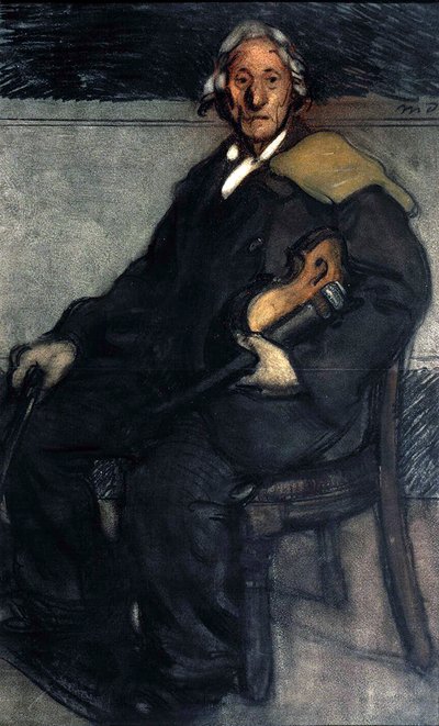 Violinist, tidigt 1900-tal. av Maxime Dethomas