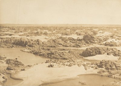 Batu-el-Hadjar. Vy tagen vid den andra katarakten, mars 1850. av Maxime Du Camp