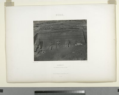 Detalj från det stora templet, Abu Sunbul, Egypten av Maxime Du Camp