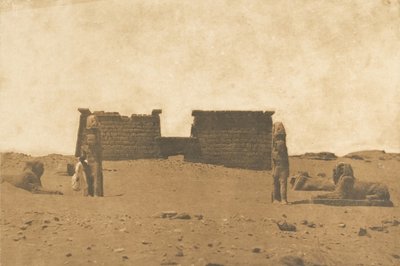 Dromos du Temple de Sébona, April 3, 1850. av Maxime Du Camp
