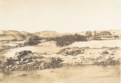 Ingång till den första grå starren nära Assouan, 1849-50. av Maxime Du Camp