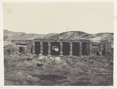 Gournah, Palace of Menephta 1st; Thebe av Maxime Du Camp