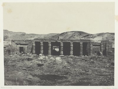 Gournah, Palace of Menephta 1st; Thebe av Maxime Du Camp