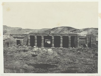 Gournah, Palace of Menephta I, Thebe, 184951, tryckt 1852. av Maxime Du Camp