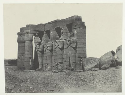 Gournah, Perystyle of the Tomb of Osymandias Ramesseum Occidental, Thebe, 184951. av Maxime Du Camp